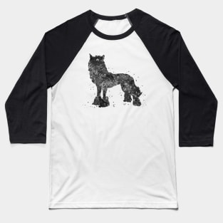 Chinese crested dog black and white Baseball T-Shirt